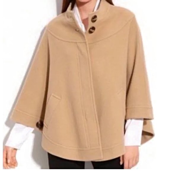 Helene Berman London | Cashmere Wool Blend Cape Coat - Picture 1 of 11